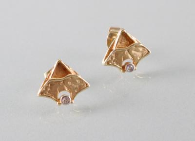 Diamant Ohrstecker - Art Antiques and Jewelry