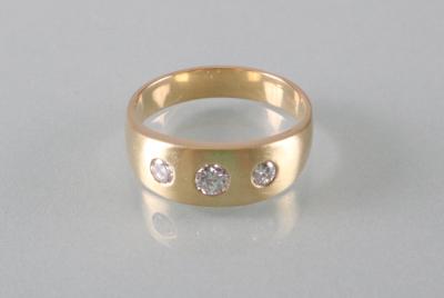 Brillantring zus. ca. 0,45 ct - Kunst, Antiquitäten und Schmuck