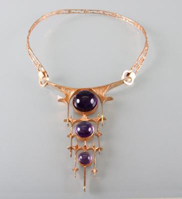 Designcollier mit Amethysten - Arte Antiquariato e Gioielli