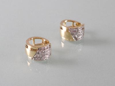 Klappcreolen mit Diamanten - Art Antiques and Jewelry