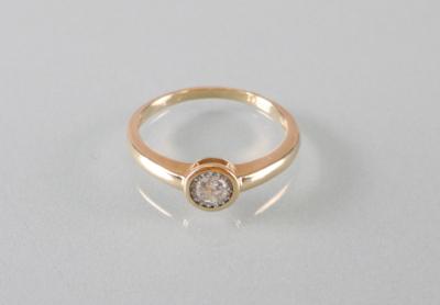 Brillantsolitärring ca. 0,20 ct - Umělecké starožitnosti a šperky