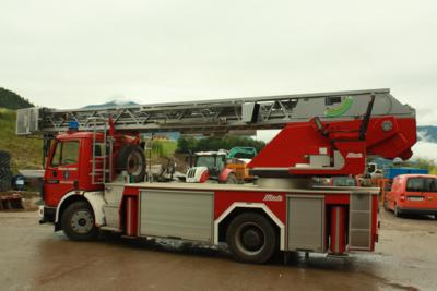 LKW (Feuerwehrfahrzeug) "Mercedes-Benz 1427 F" mit Drehleiteraufbau - Macchine e apparecchi tecnici