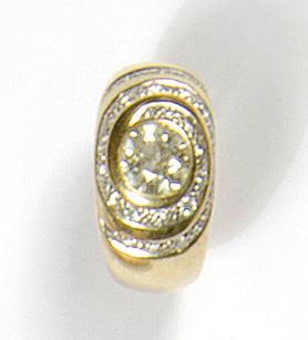 Brillant Herrenring zus. ca. 2,90 ct - Arte e oggetti d'arte, gioielli