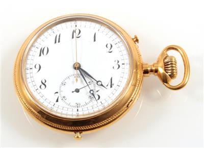 Viertelstundenrepitionsschlagwerk mit Chronograph - Art and Antiques, Jewellery