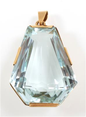 Aquamarinanhänger ca. 55 ct - Kunst, Antiquitäten und Schmuck