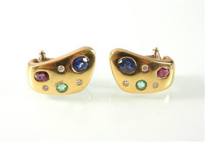 Brillantohrclips - Antiques, art and jewellery