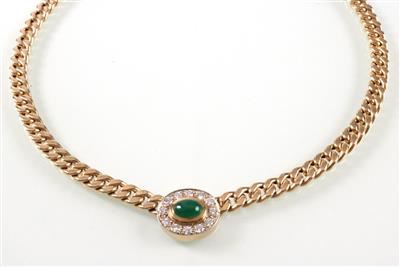 Brillant-Smaragd Collier - Arte, antiquariato e gioielli