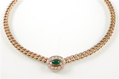 Brillant-Smaragd Collier - Antiques, art and jewellery