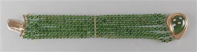 Brillant Schmuckstein Armband aus der Jadegruppe - Art, antiques and jewellery