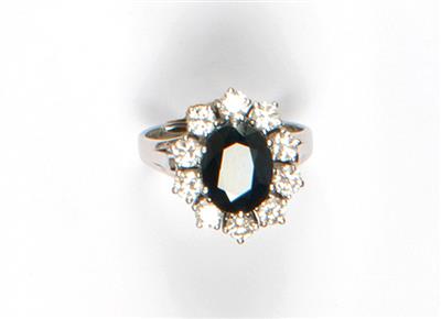 Saphir Brillant (Damen) ring - Arte, antiquariato e gioielli