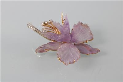 Blütenbrosche - Art, antiques and jewellery