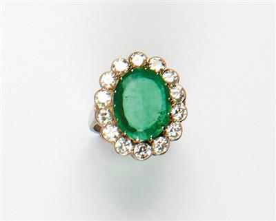 Brillant Smaragdring - Umění, starožitnosti a šperky