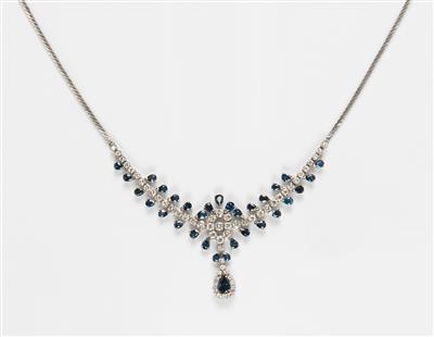 Saphir Brillant Collier - Arte, antiquariato e gioielli