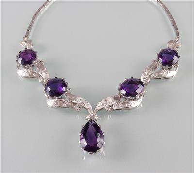 Amethyst Brillant Collier - Umění, starožitnosti a šperky