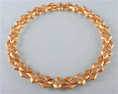 Brillantcollier zus. ca. 3,80 ct - Kunst, Antiquitäten und Schmuck