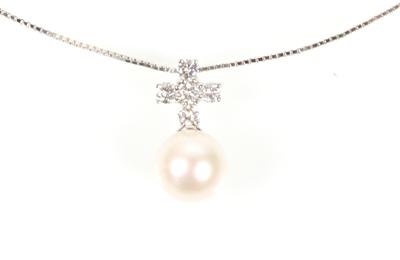 Brillantcollier "Kreuz" zus. ca. 0,25 ct - Um?ní, starožitnosti, šperky