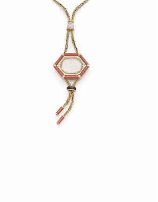 DE LANEAU Diamantcollier, zus. ca. 5,00 ct - Antiques, art and jewellery