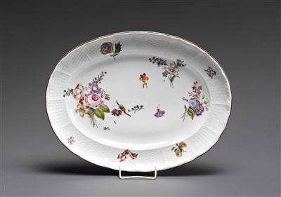 Platte mit Blumen, - Arte, antiquariato e gioielli