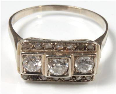 Brillant-Diamantdamenring - Antiques, art and jewellery