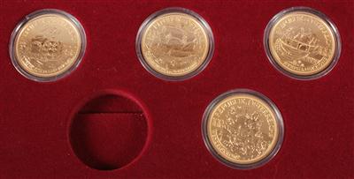 4 Goldmünzen a Euro 100,-- - Arte, antiquariato e gioielli