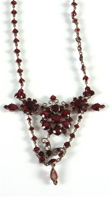 Granatcollier um 1900 - Kunst, Antiquitäten und Schmuck