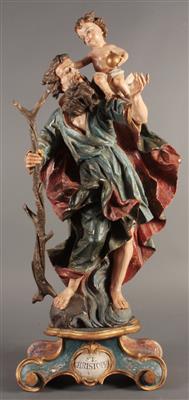 Skulptur "Hl. Christopherus" im Stile des Barock - Arte, antiquariato e gioielli