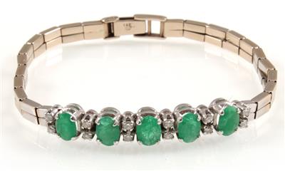Brillant Smaragdarmkette - Arte, antiquariato e gioielli