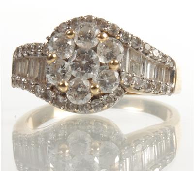 Diamant-Brillantdamenring - Arte, antiquariato e gioielli