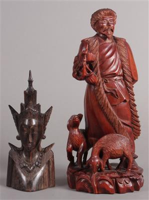 2 asiatische Skulpturen - Kunst, Antiquitäten und Schmuck