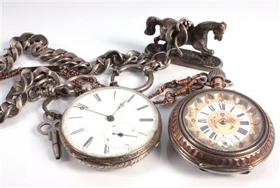 2 Herrentaschenuhren - Antiques, art and jewellery