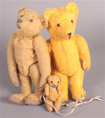 3 Teddybären 2. Drittel 20. Jh. - Arte, antiquariato e gioielli