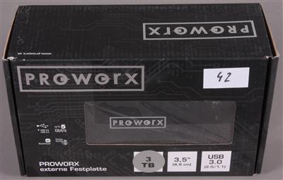 Proworx Festplatte 3TB 3,5" USB 3.0 - Um?ní, starožitnosti, šperky