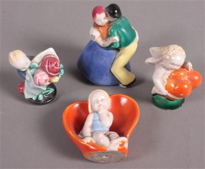 4 Zierfiguren 1. Drittel 20. Jh. - Antiques, art and jewellery