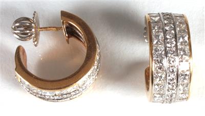 Brillant-Diamantohrstecker ca. 5,50 ct - Antiques, art and jewellery