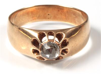 Diamantrauten-Damenring - Arte, antiquariato e gioielli