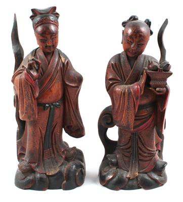 2 Assistenzfiguren, - Kunst, Antiquitäten und Schmuck