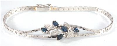 Diamant-Saphirarmband - Jewellery
