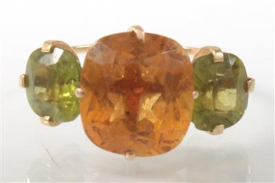 Citrin-Peridot-Damenring - Arte, antiquariato e gioielli