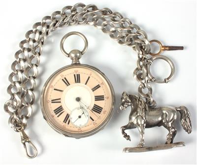 Herrenschlüsseltaschenuhr um 1900 - Antiques, art and jewellery