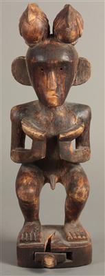 1 afrikanisches Relief, 1 Skulptur - Umění, starožitnosti, šperky