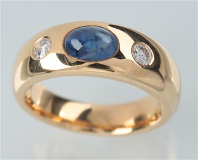 Brillant-Saphir-Ring - Umění, starožitnosti, šperky