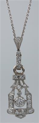 Art Deco-Diamantangehänge - Umění, starožitnosti, šperky