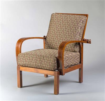 Art Deco Fauteuil-Kanadier um 1930 - Umění, starožitnosti, šperky