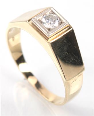 Brillantsolitär ca. 0,25 ct - Antiques, art and jewellery