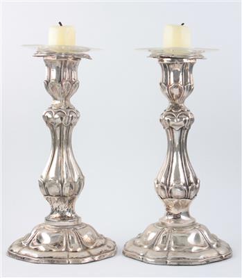 Paar Kerzenleuchter 13-lötig - Antiques, art and jewellery