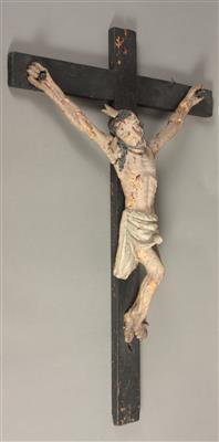 Bäuerliches Kruzifix 1. Hälfte 19. Jh. - Kunst, Antiquitäten und Schmuck