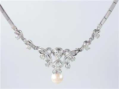 Brillantcollier ca. 2,20 ct - Kunst, Antiquitäten und Schmuck