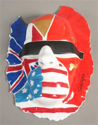 Zierfigur Porzellanobjekt Maske Nr.3 - Kunst, Antiquitäten und Schmuck