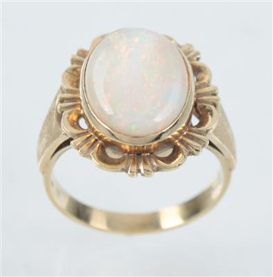 Opal-Damenring - Antiques, art and jewellery