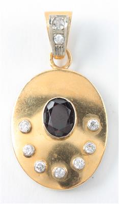 Brillant-Diamantanhänger - Antiques, art and jewellery